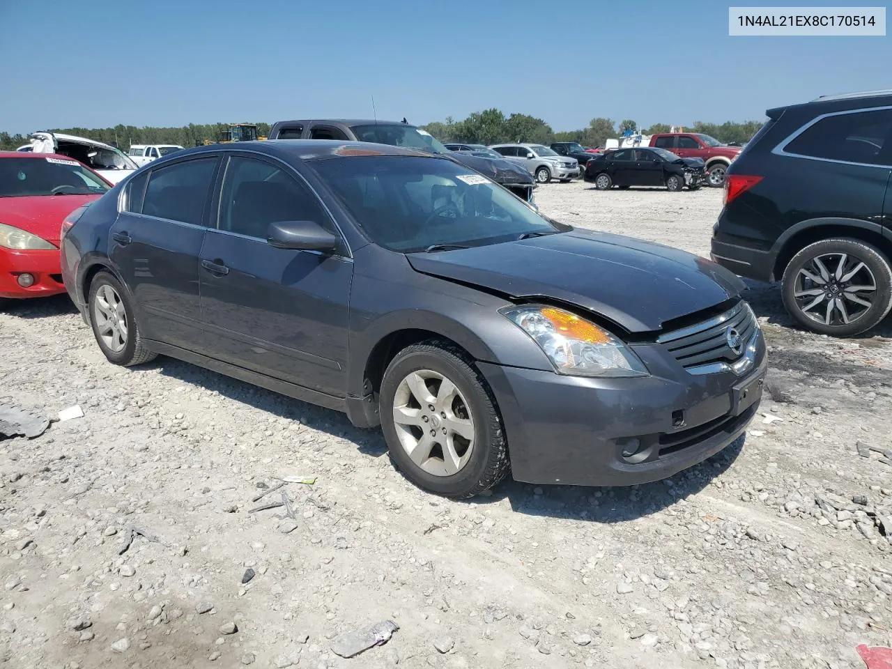 2008 Nissan Altima 2.5 VIN: 1N4AL21EX8C170514 Lot: 70197374