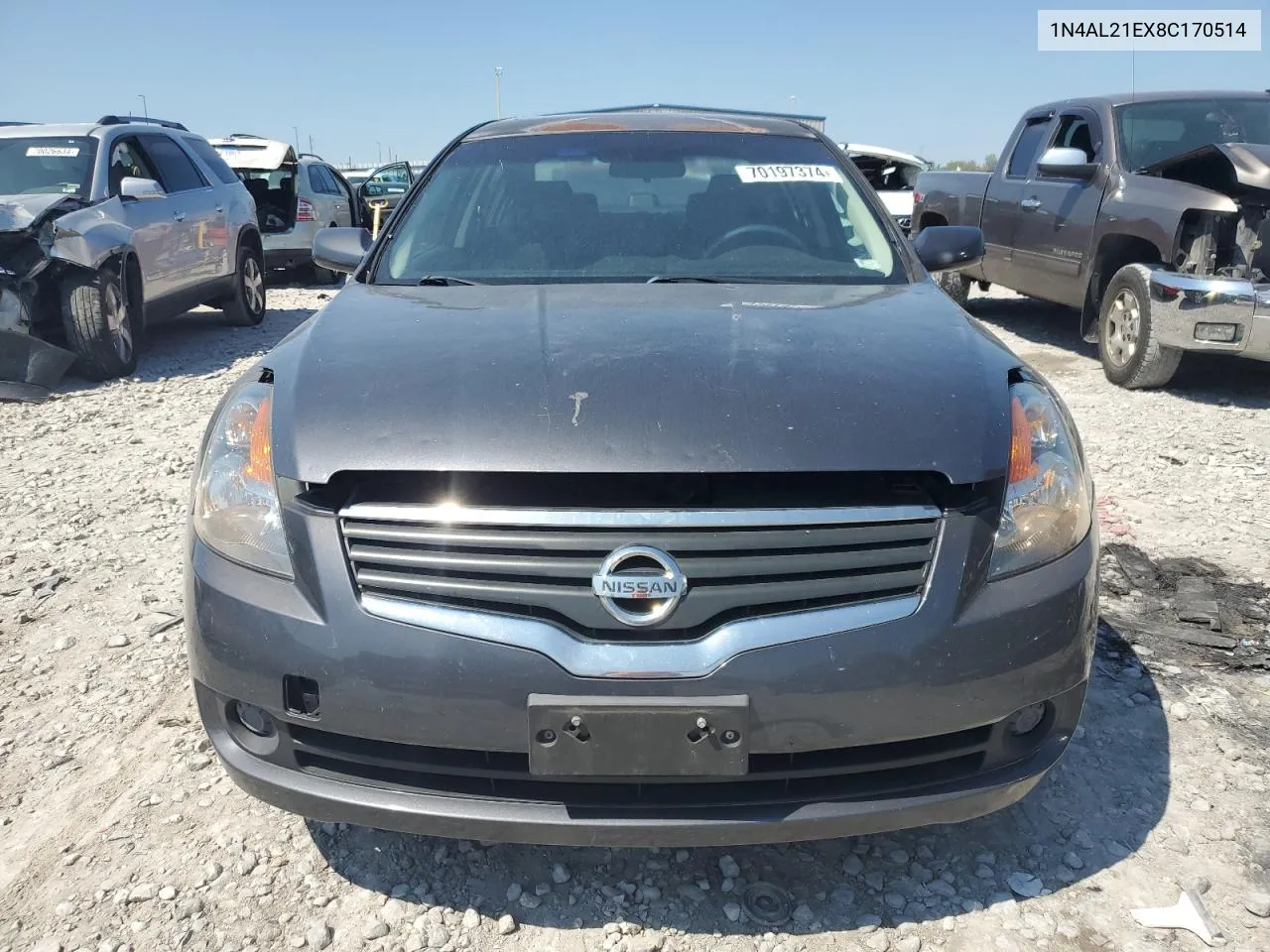 2008 Nissan Altima 2.5 VIN: 1N4AL21EX8C170514 Lot: 70197374