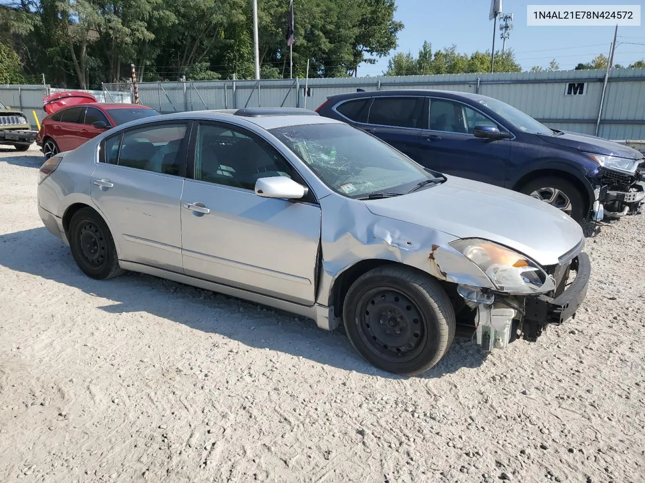 2008 Nissan Altima 2.5 VIN: 1N4AL21E78N424572 Lot: 70310854