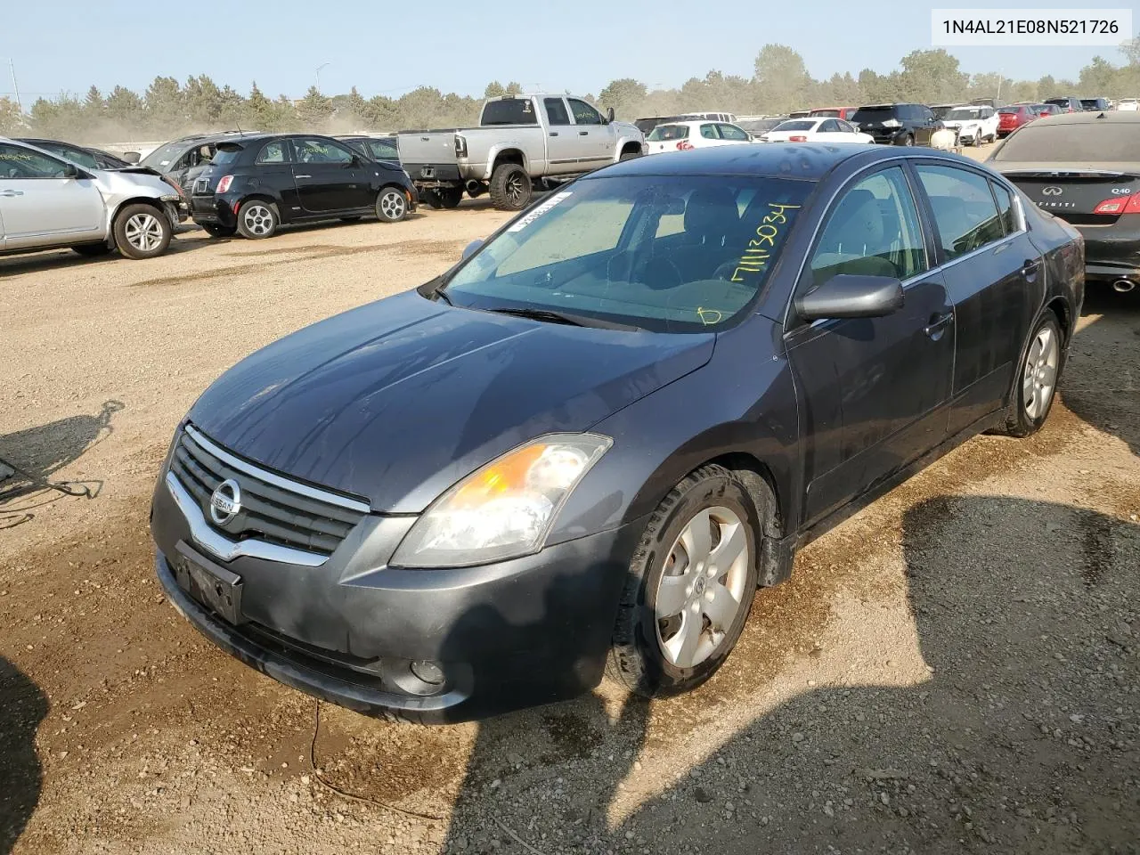 2008 Nissan Altima 2.5 VIN: 1N4AL21E08N521726 Lot: 71113034