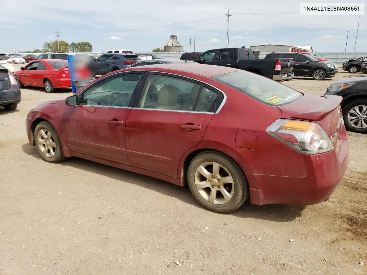 2008 Nissan Altima 2.5 VIN: 1N4AL21E08N408651 Lot: 71374814