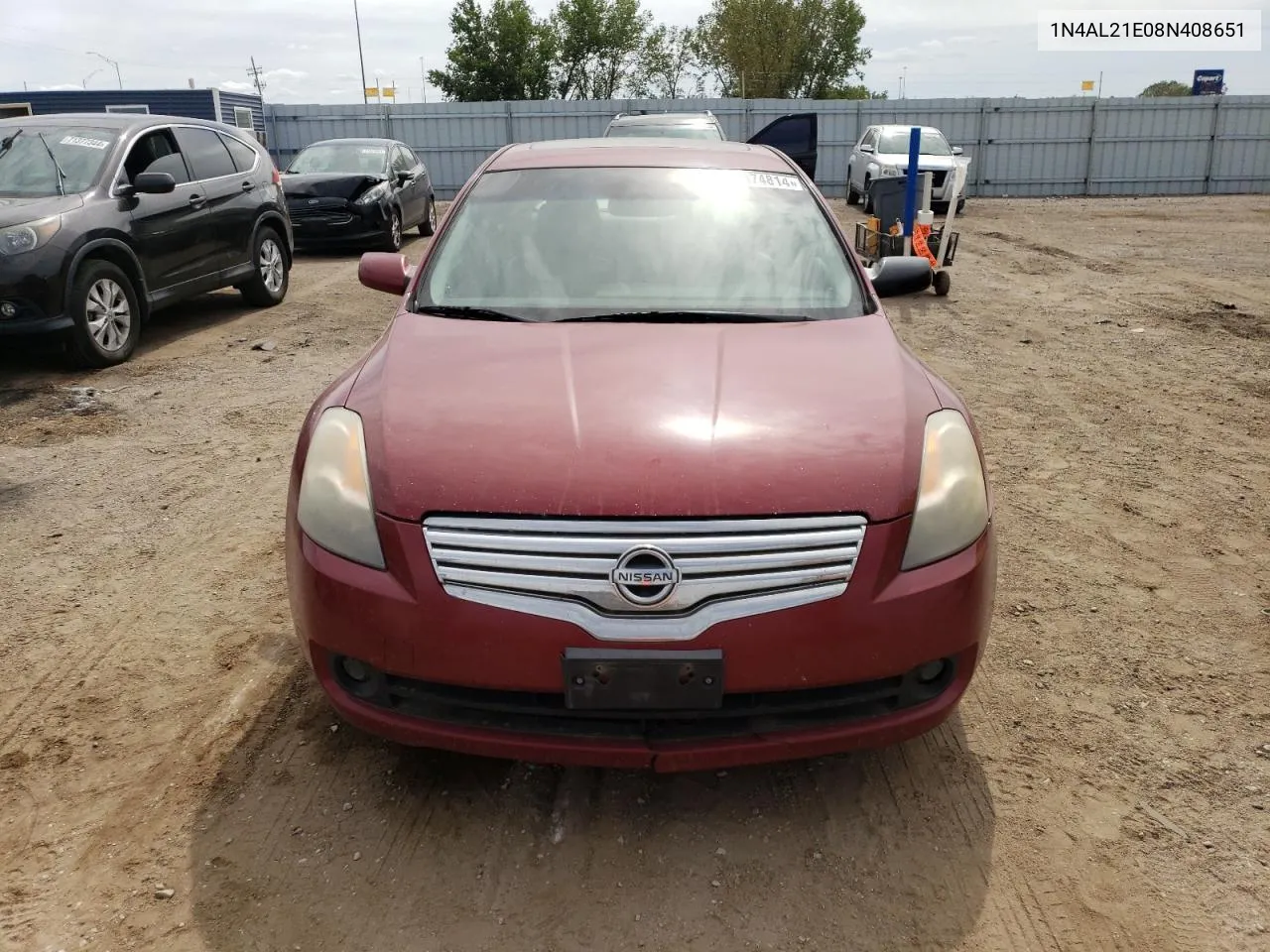 2008 Nissan Altima 2.5 VIN: 1N4AL21E08N408651 Lot: 71374814