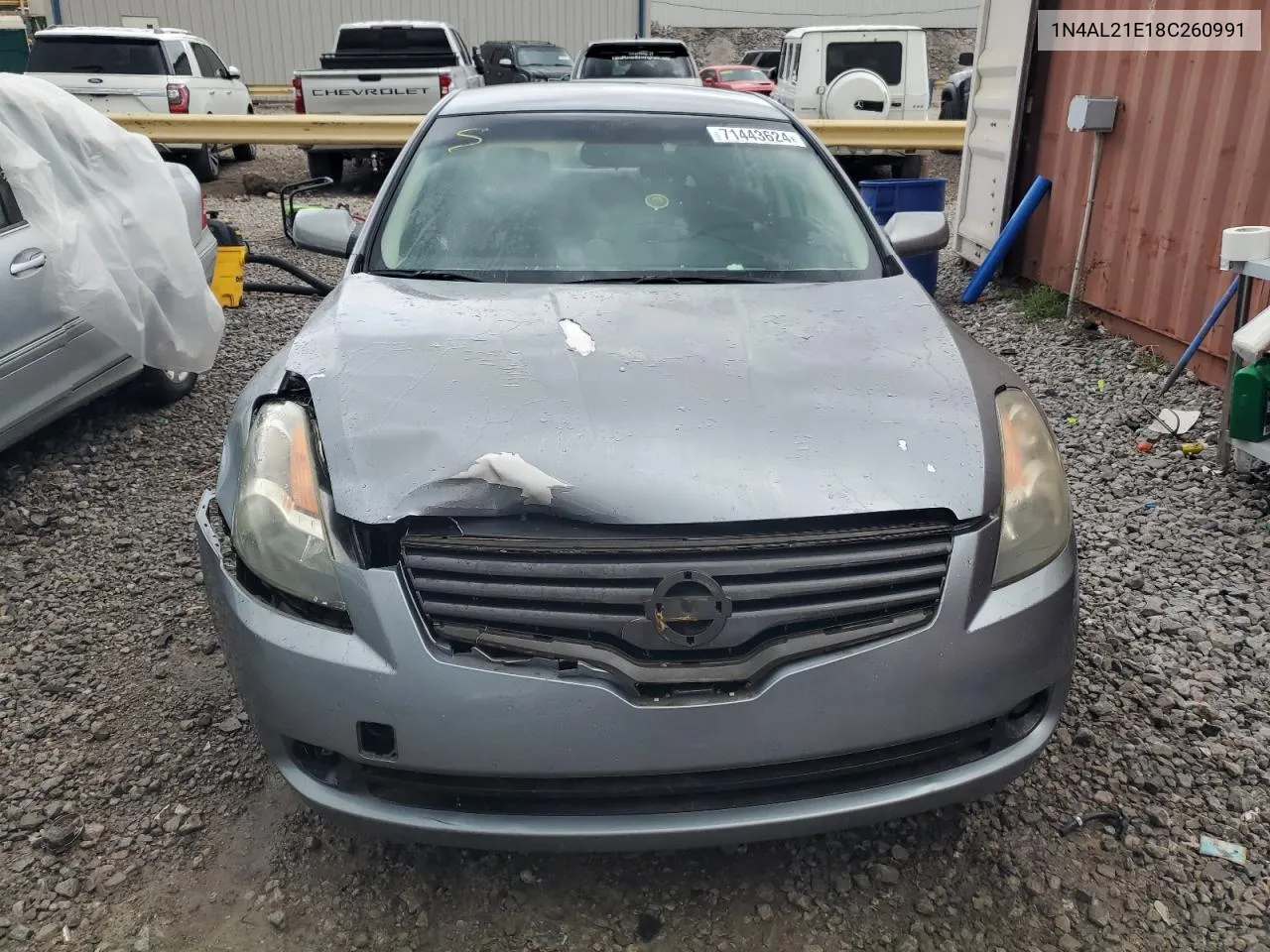 2008 Nissan Altima 2.5 VIN: 1N4AL21E18C260991 Lot: 71443624