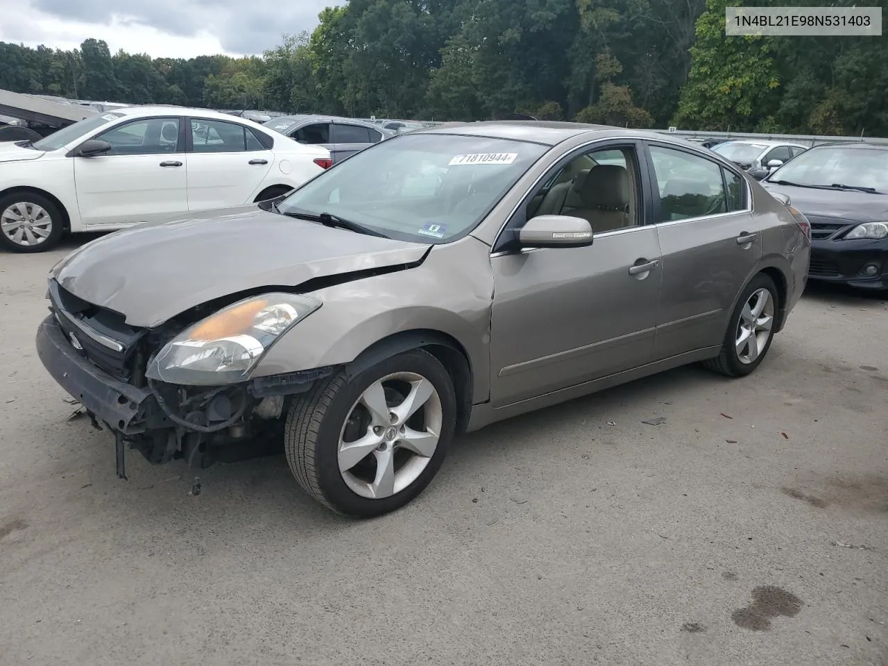 2008 Nissan Altima 3.5Se VIN: 1N4BL21E98N531403 Lot: 71810944