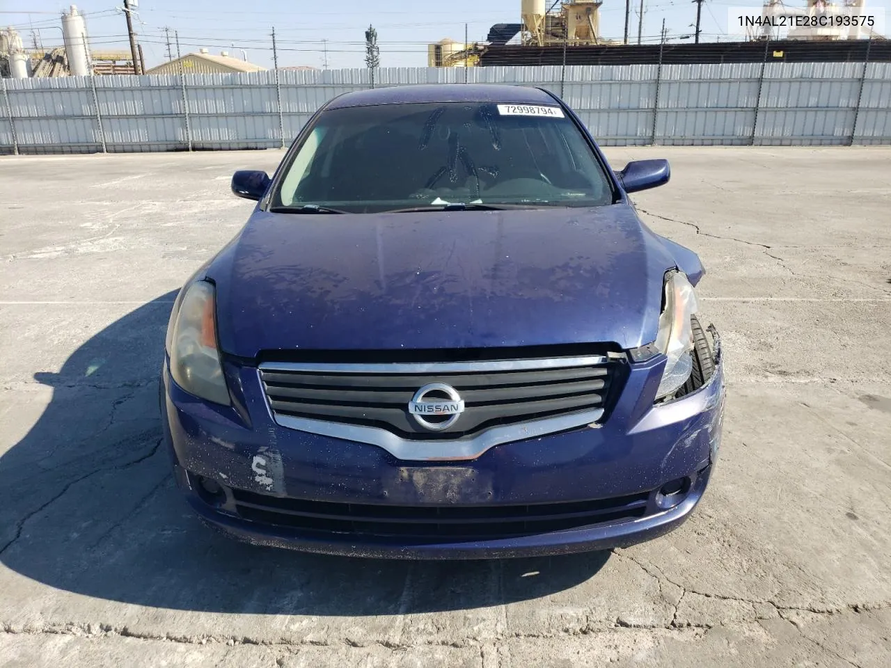 2008 Nissan Altima 2.5 VIN: 1N4AL21E28C193575 Lot: 72998794