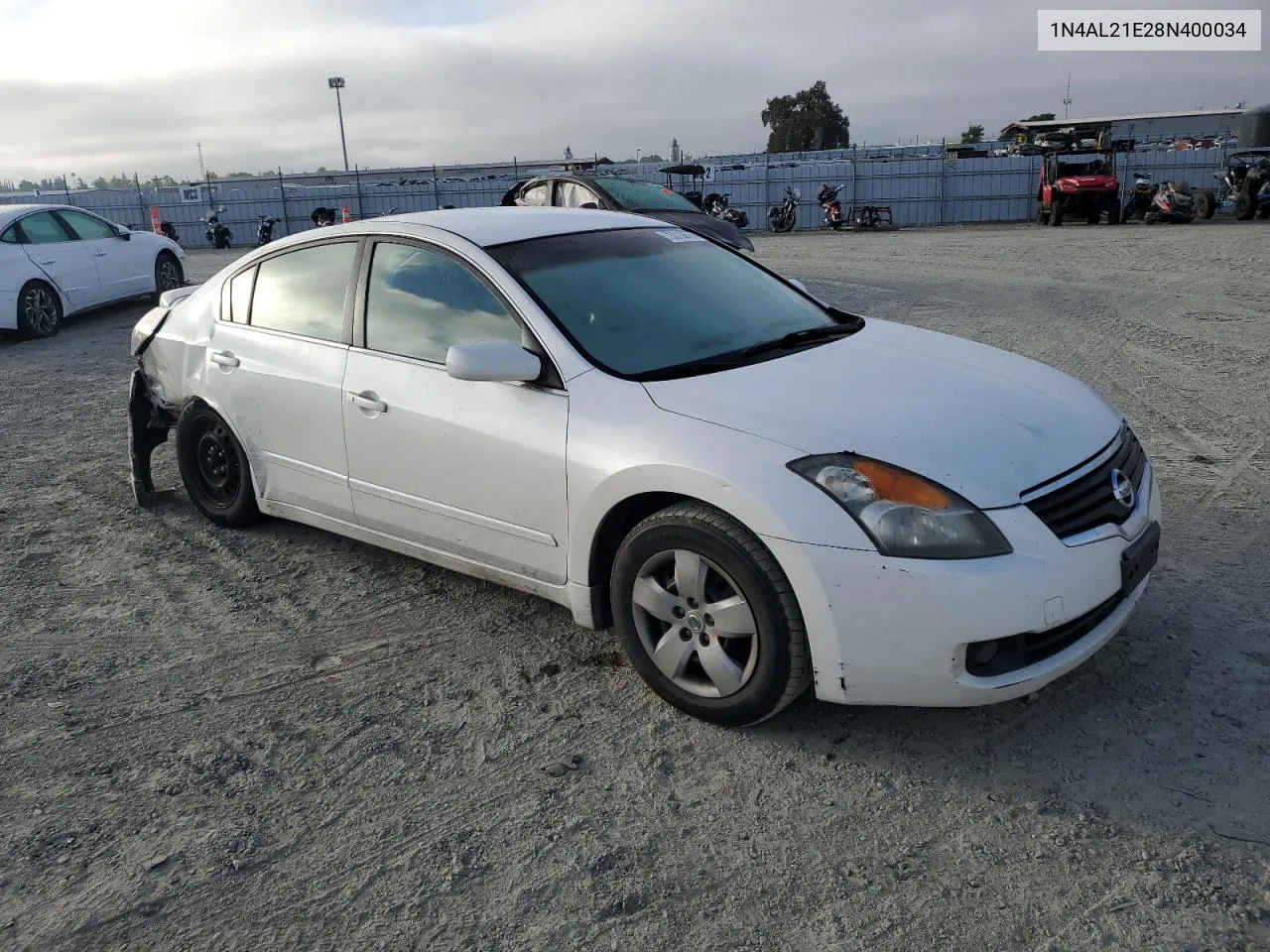 2008 Nissan Altima 2.5 VIN: 1N4AL21E28N400034 Lot: 73013674