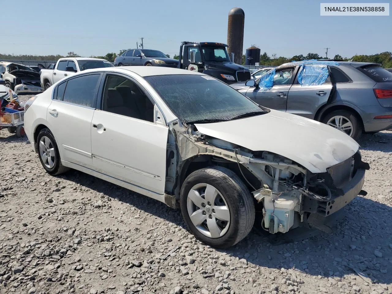 2008 Nissan Altima 2.5 VIN: 1N4AL21E38N538858 Lot: 73944044