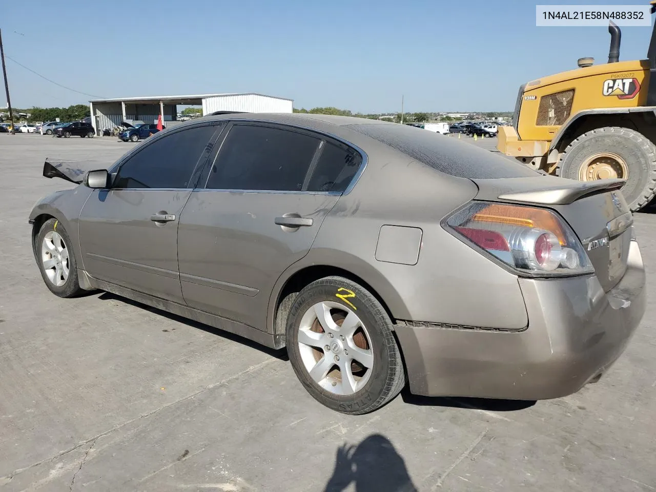 2008 Nissan Altima 2.5 VIN: 1N4AL21E58N488352 Lot: 74010484