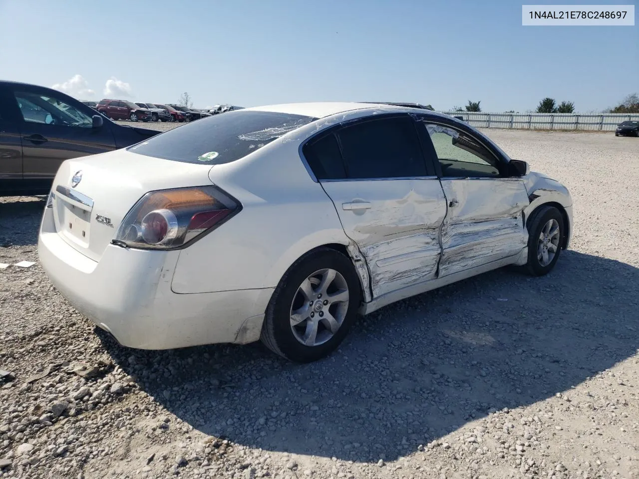 2008 Nissan Altima 2.5 VIN: 1N4AL21E78C248697 Lot: 74373804