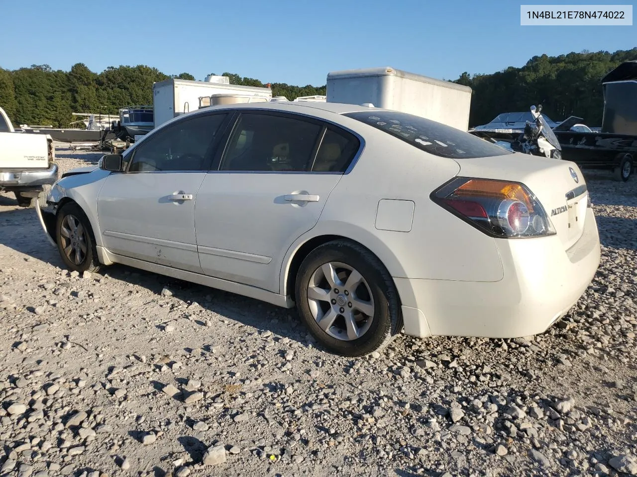 2008 Nissan Altima 3.5Se VIN: 1N4BL21E78N474022 Lot: 75603184