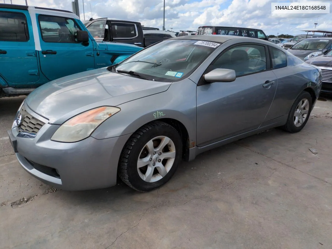 2008 Nissan Altima 2.5S VIN: 1N4AL24E18C168548 Lot: 75700294