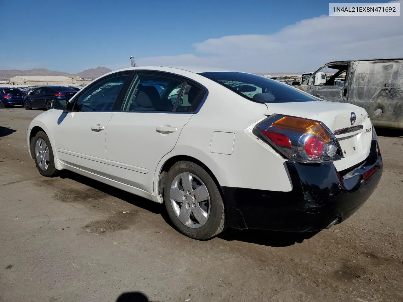 2008 Nissan Altima 2.5 VIN: 1N4AL21EX8N471692 Lot: 75750504