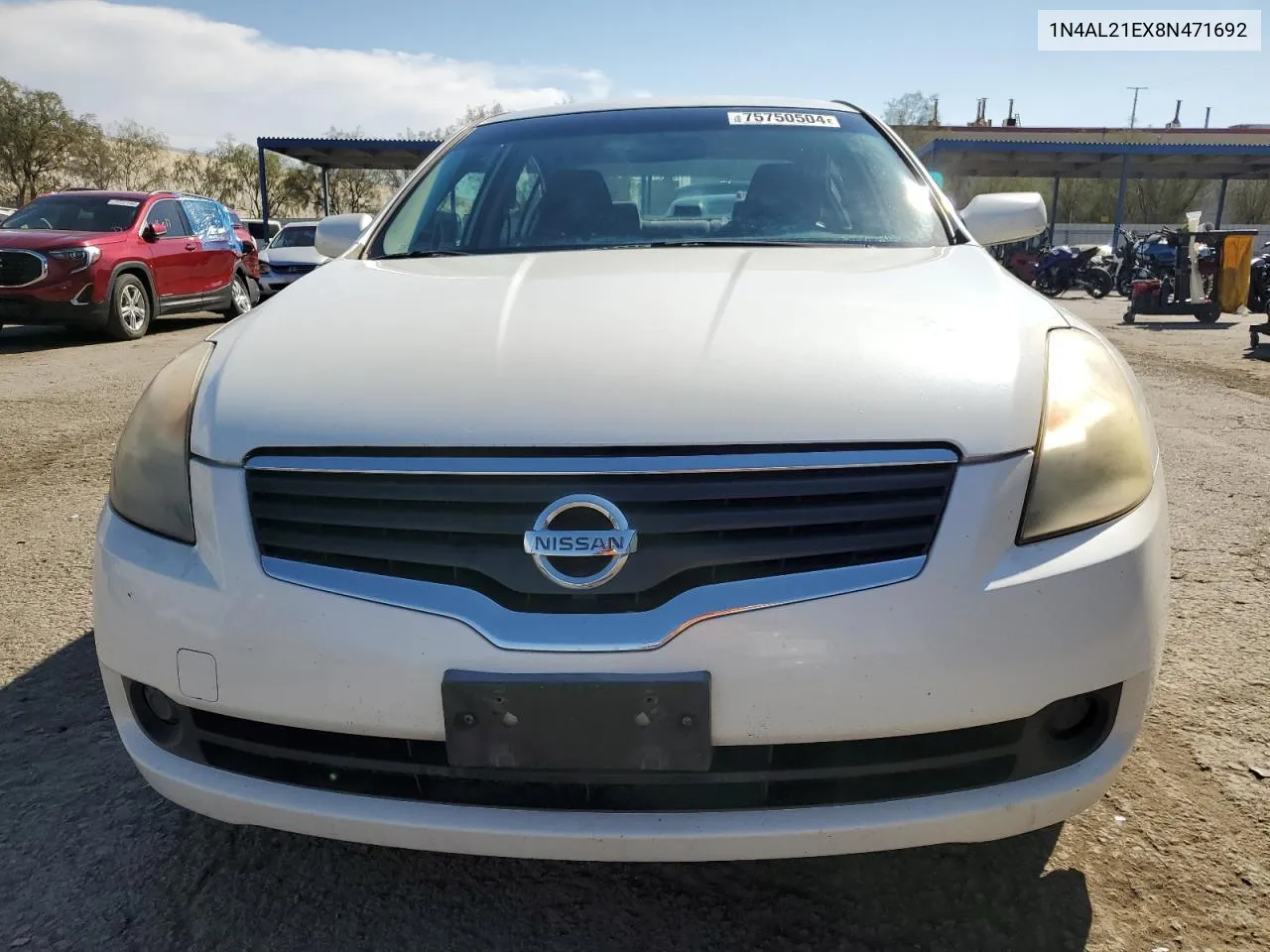 2008 Nissan Altima 2.5 VIN: 1N4AL21EX8N471692 Lot: 75750504