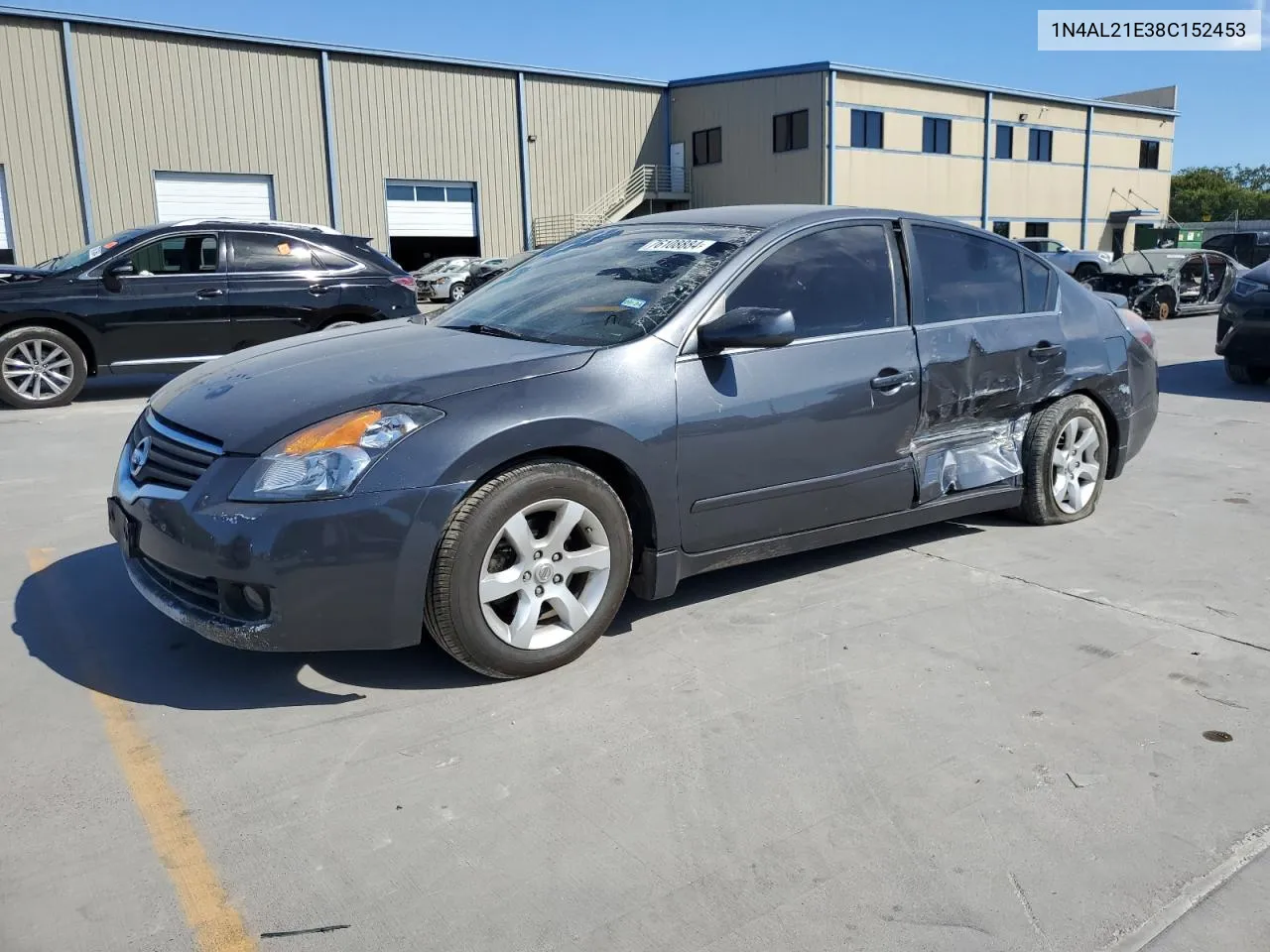 2008 Nissan Altima 2.5 VIN: 1N4AL21E38C152453 Lot: 76108884