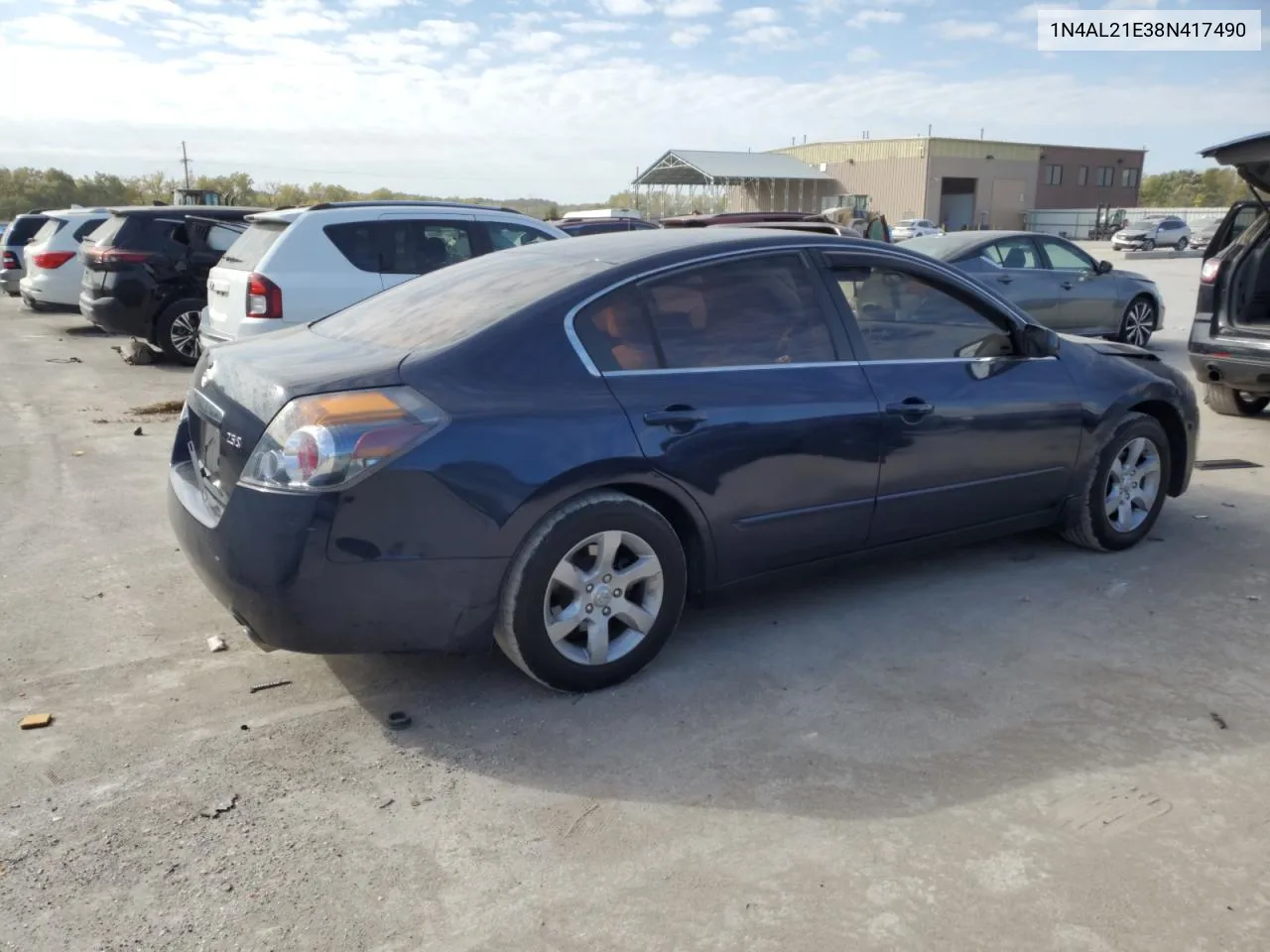 2008 Nissan Altima 2.5 VIN: 1N4AL21E38N417490 Lot: 76138154