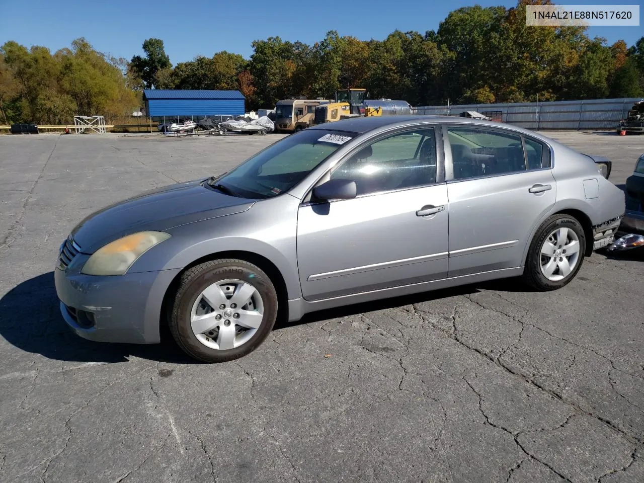 2008 Nissan Altima 2.5 VIN: 1N4AL21E88N517620 Lot: 76207654