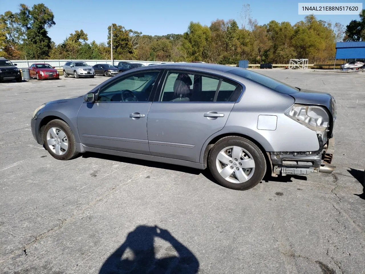 2008 Nissan Altima 2.5 VIN: 1N4AL21E88N517620 Lot: 76207654