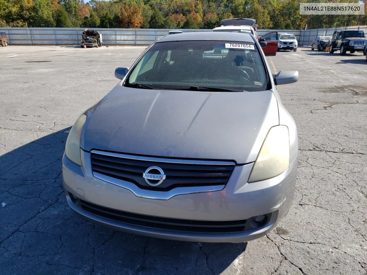 2008 Nissan Altima 2.5 VIN: 1N4AL21E88N517620 Lot: 76207654