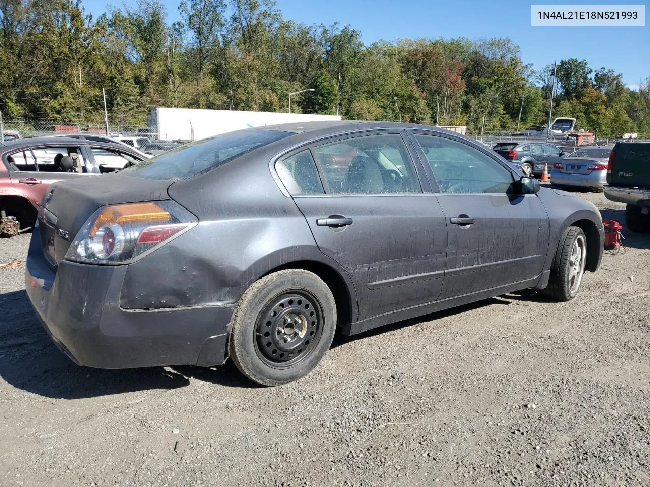 2008 Nissan Altima 2.5 VIN: 1N4AL21E18N521993 Lot: 76693024