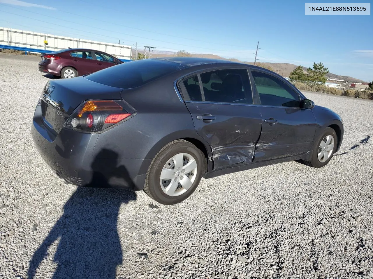 2008 Nissan Altima 2.5 VIN: 1N4AL21E88N513695 Lot: 77469624