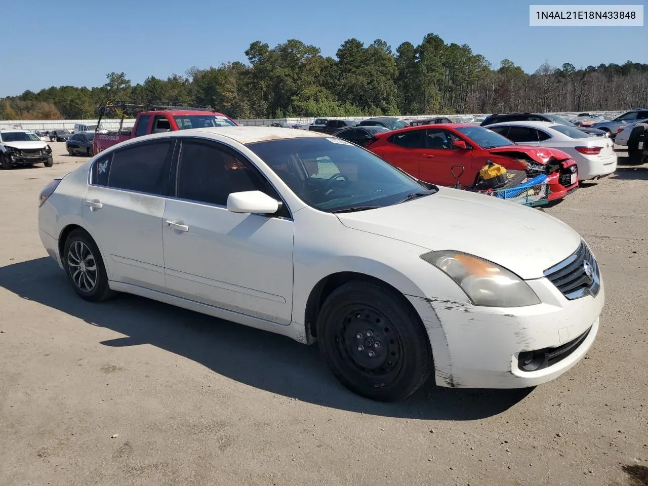 2008 Nissan Altima 2.5 VIN: 1N4AL21E18N433848 Lot: 77753264