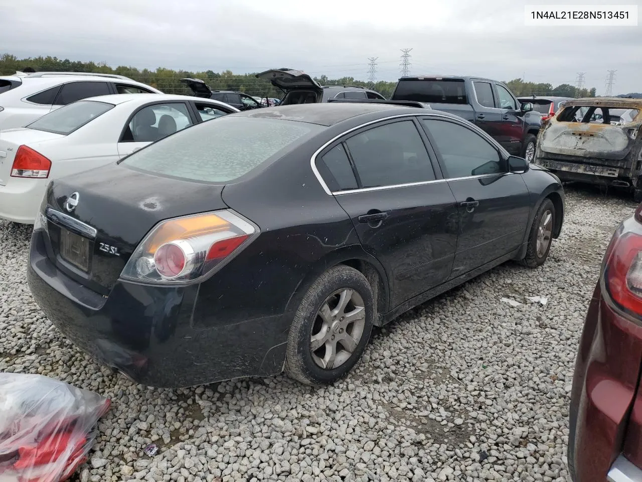 2008 Nissan Altima 2.5 VIN: 1N4AL21E28N513451 Lot: 78735654