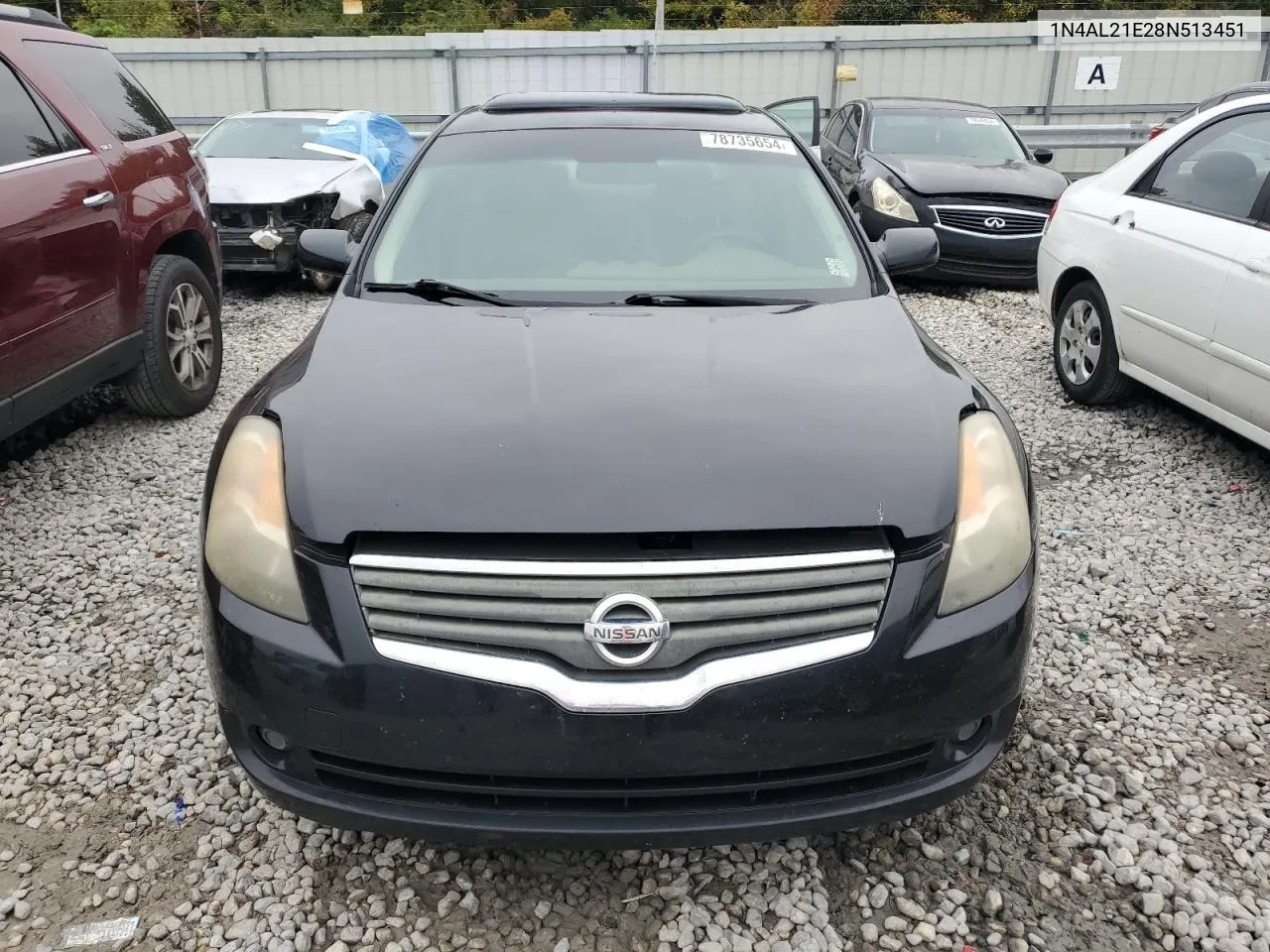 2008 Nissan Altima 2.5 VIN: 1N4AL21E28N513451 Lot: 78735654