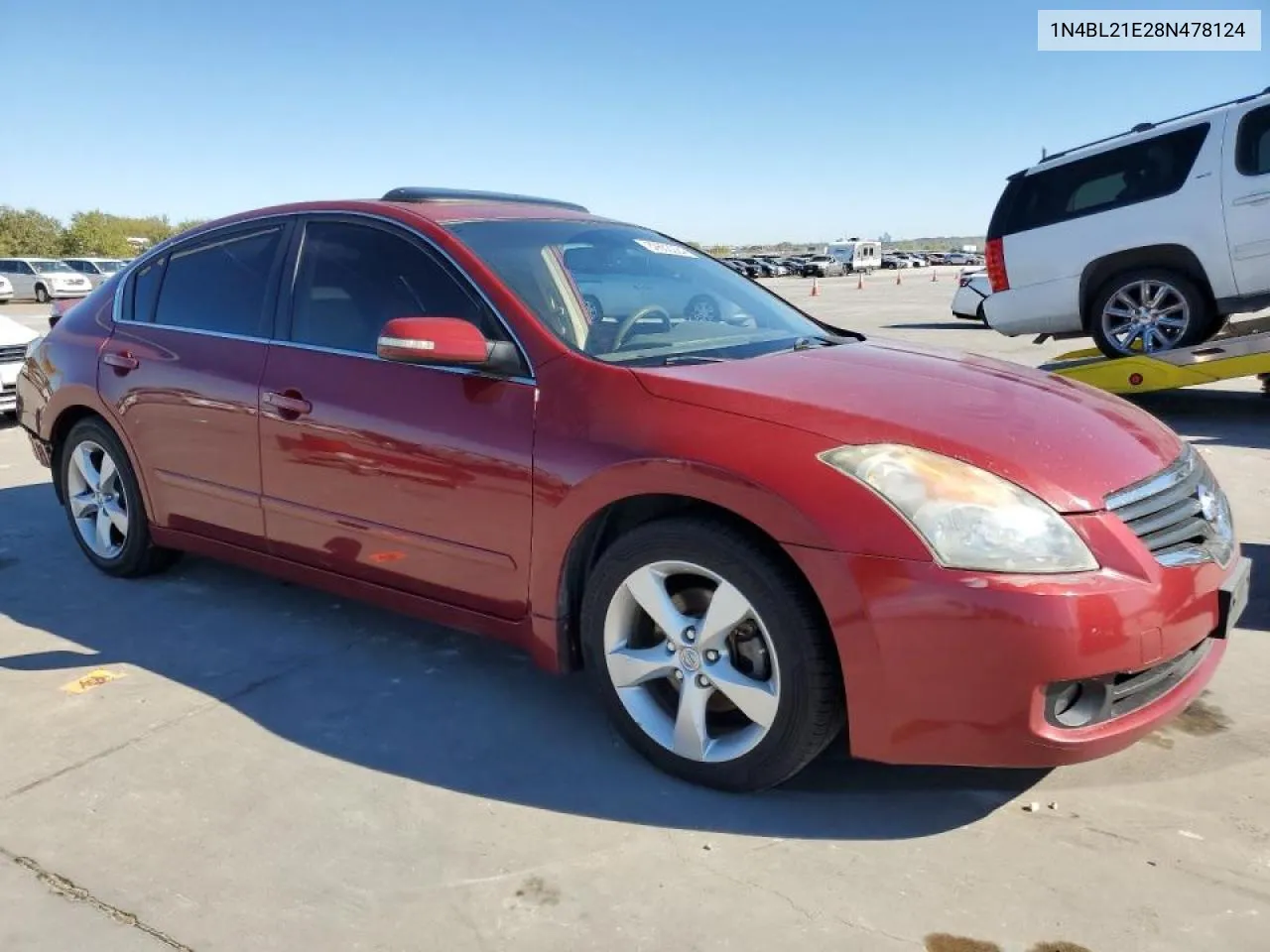 2008 Nissan Altima 3.5Se VIN: 1N4BL21E28N478124 Lot: 80653224