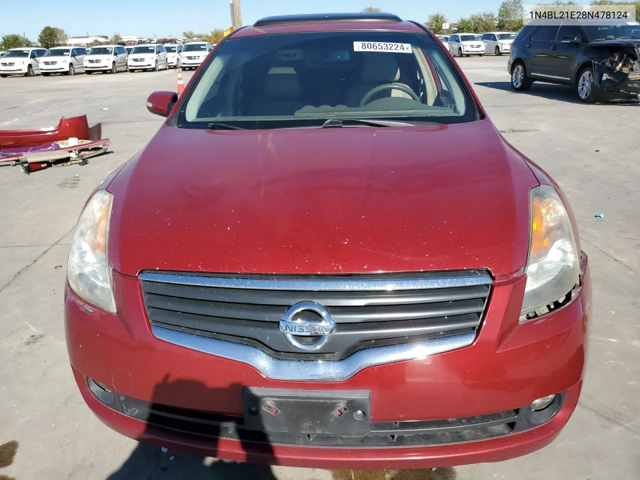 2008 Nissan Altima 3.5Se VIN: 1N4BL21E28N478124 Lot: 80653224