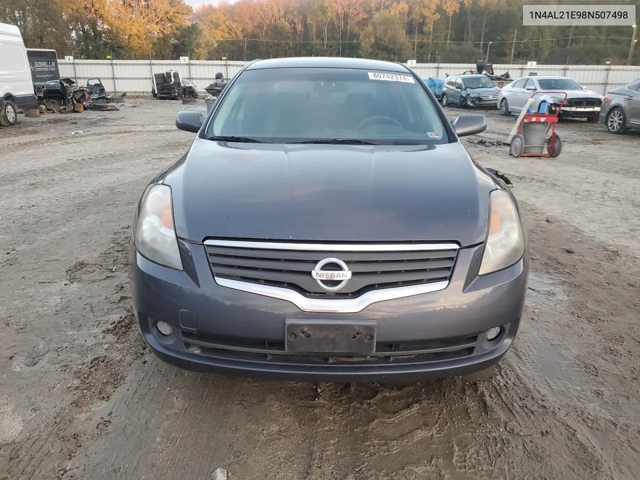 2008 Nissan Altima 2.5 VIN: 1N4AL21E98N507498 Lot: 80742374