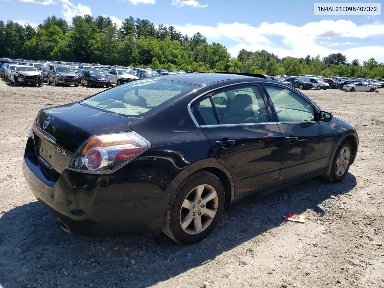 2009 Nissan Altima 2.5 VIN: 1N4AL21E09N407372 Lot: 60589414