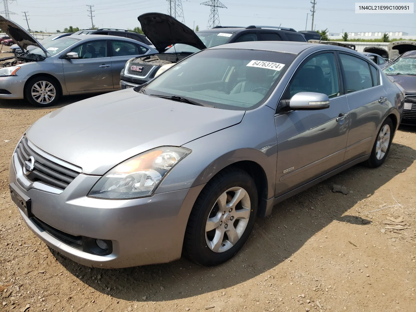 2009 Nissan Altima Hybrid VIN: 1N4CL21E99C100951 Lot: 64763724