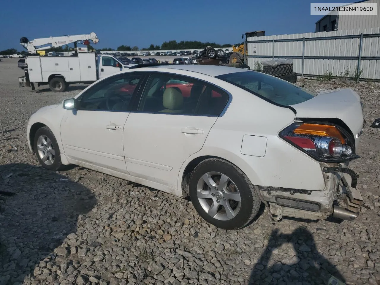 2009 Nissan Altima 2.5 VIN: 1N4AL21E39N419600 Lot: 66761324