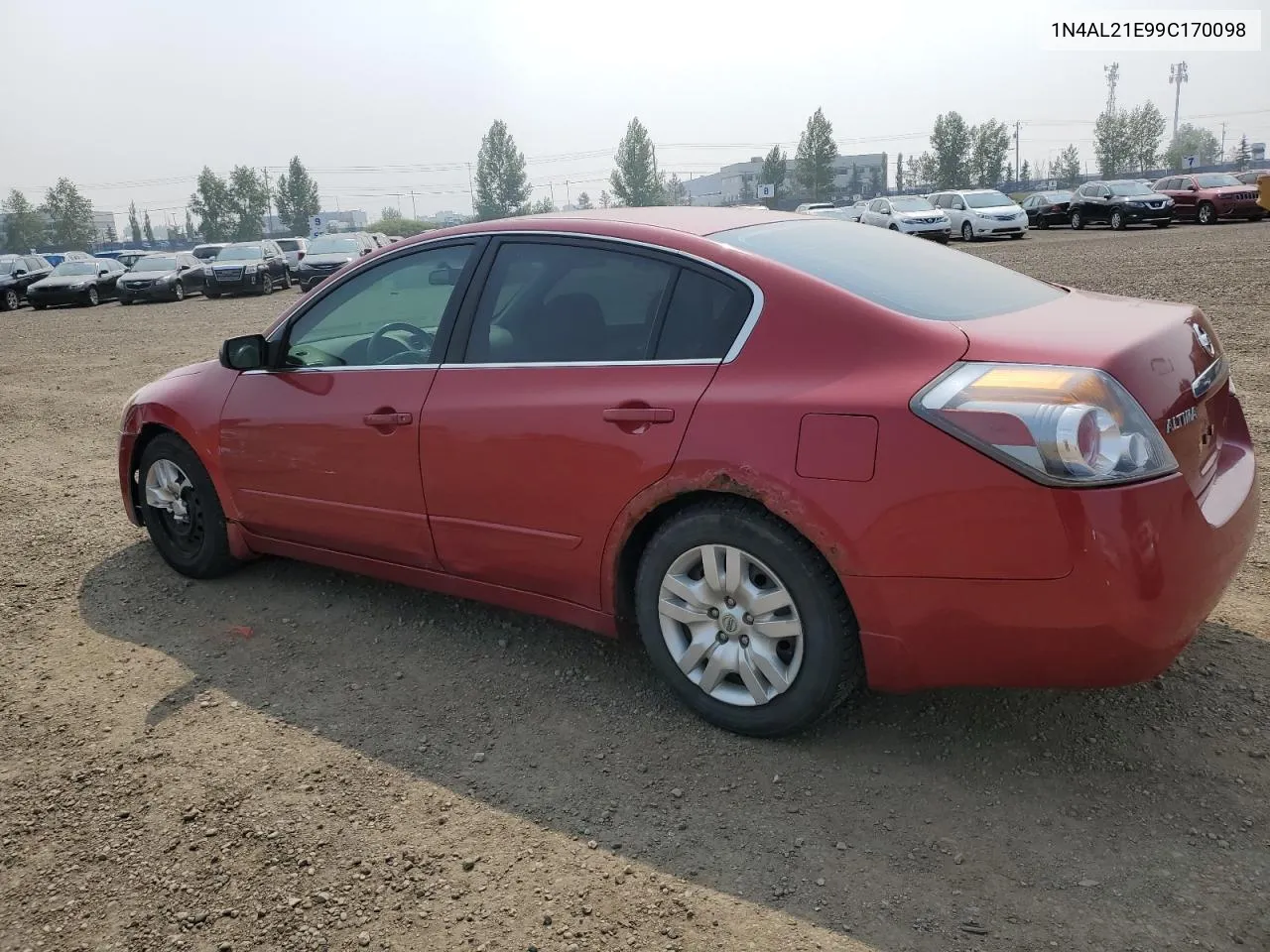 2009 Nissan Altima 2.5 VIN: 1N4AL21E99C170098 Lot: 67543424