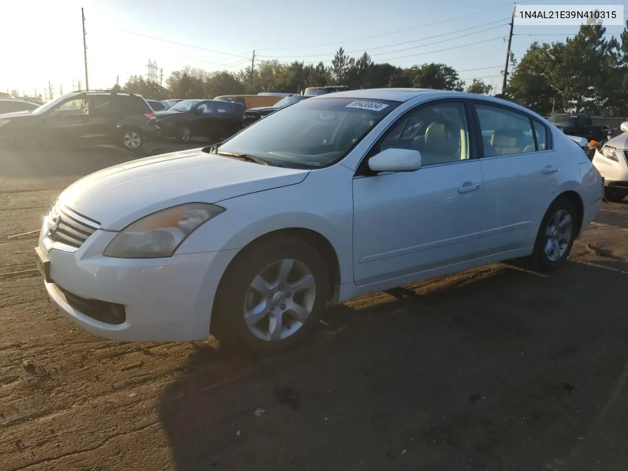 2009 Nissan Altima 2.5 VIN: 1N4AL21E39N410315 Lot: 69430654