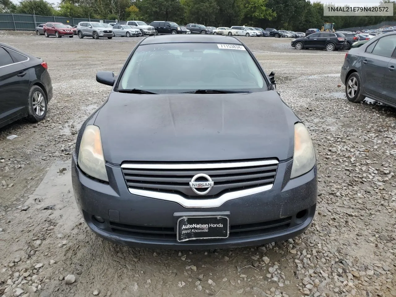 2009 Nissan Altima 2.5 VIN: 1N4AL21E79N420572 Lot: 71153834