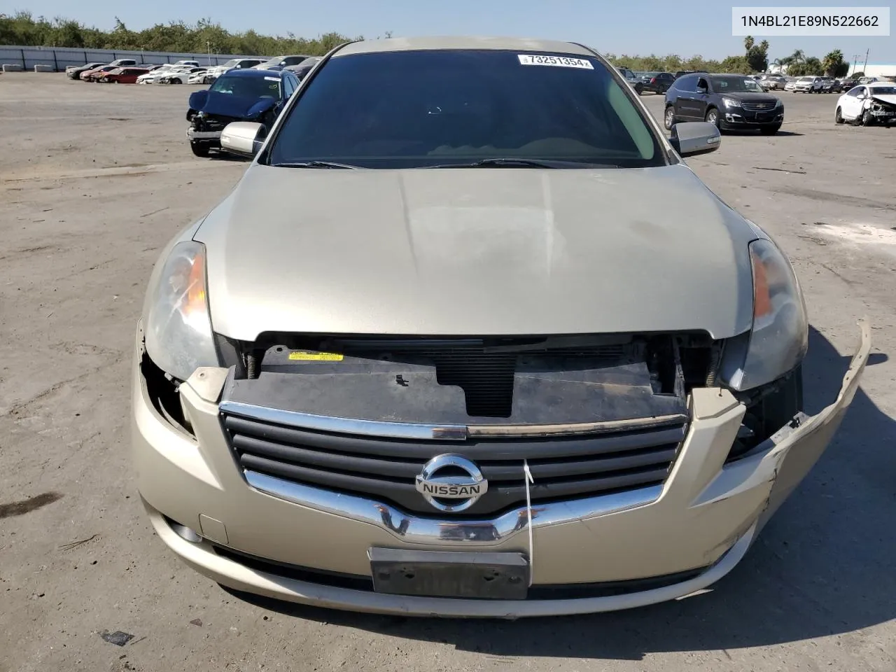 2009 Nissan Altima 3.5Se VIN: 1N4BL21E89N522662 Lot: 73251354