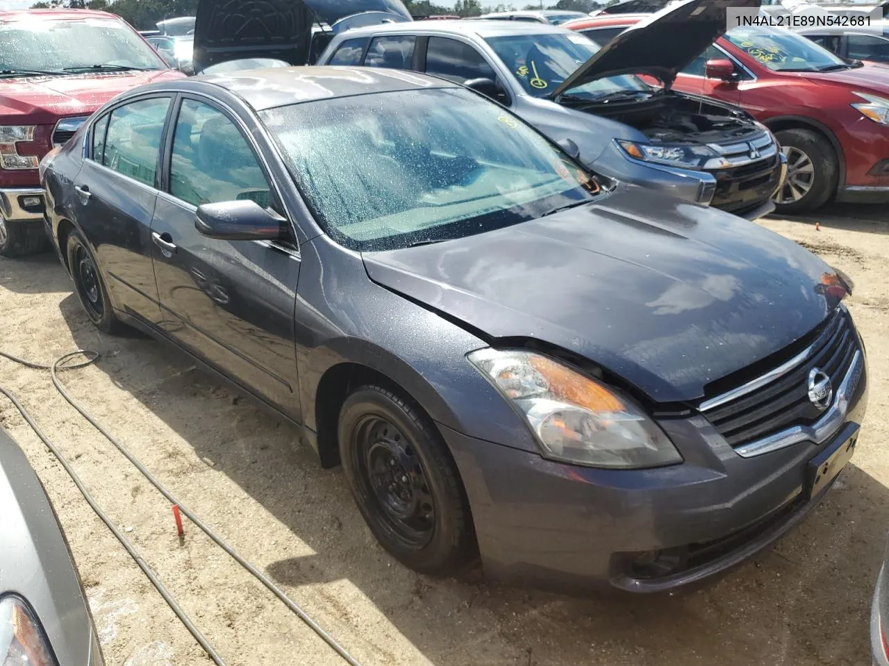 2009 Nissan Altima 2.5 VIN: 1N4AL21E89N542681 Lot: 74050974