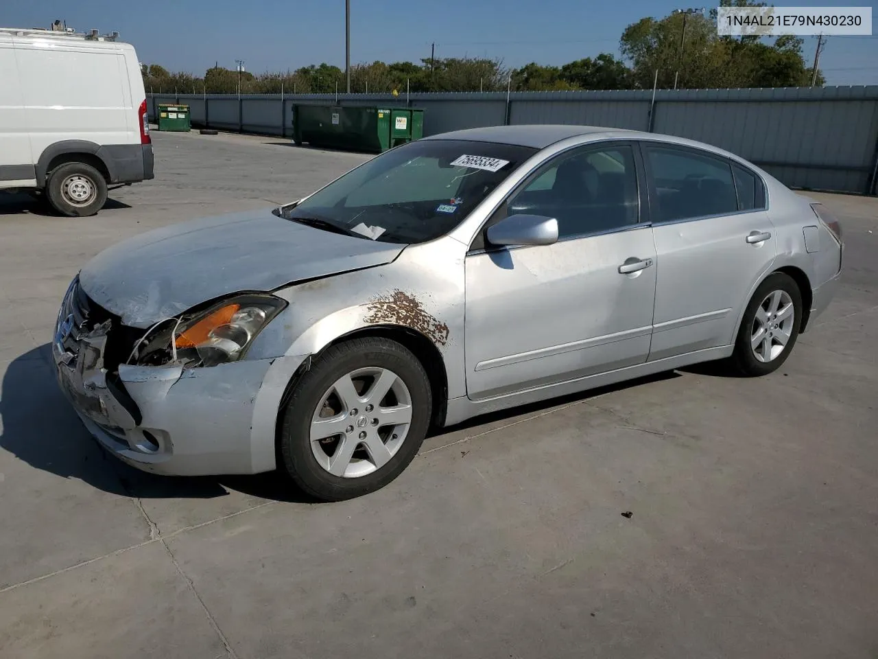 2009 Nissan Altima 2.5 VIN: 1N4AL21E79N430230 Lot: 75695334