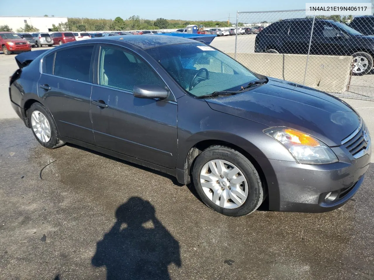 2009 Nissan Altima 2.5 VIN: 1N4AL21E19N406117 Lot: 77607564