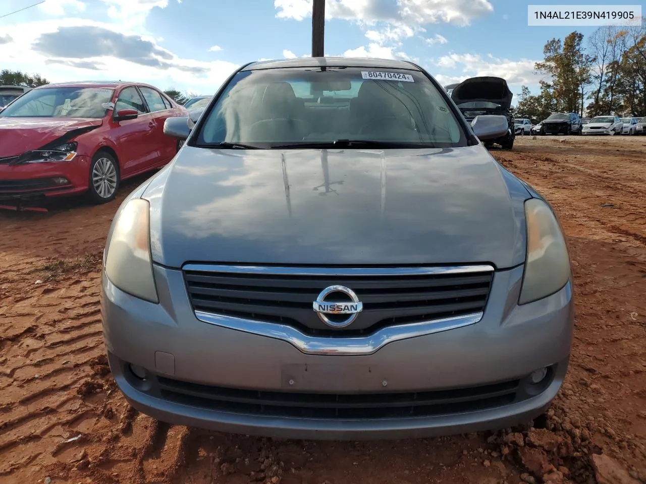 2009 Nissan Altima 2.5 VIN: 1N4AL21E39N419905 Lot: 80470424