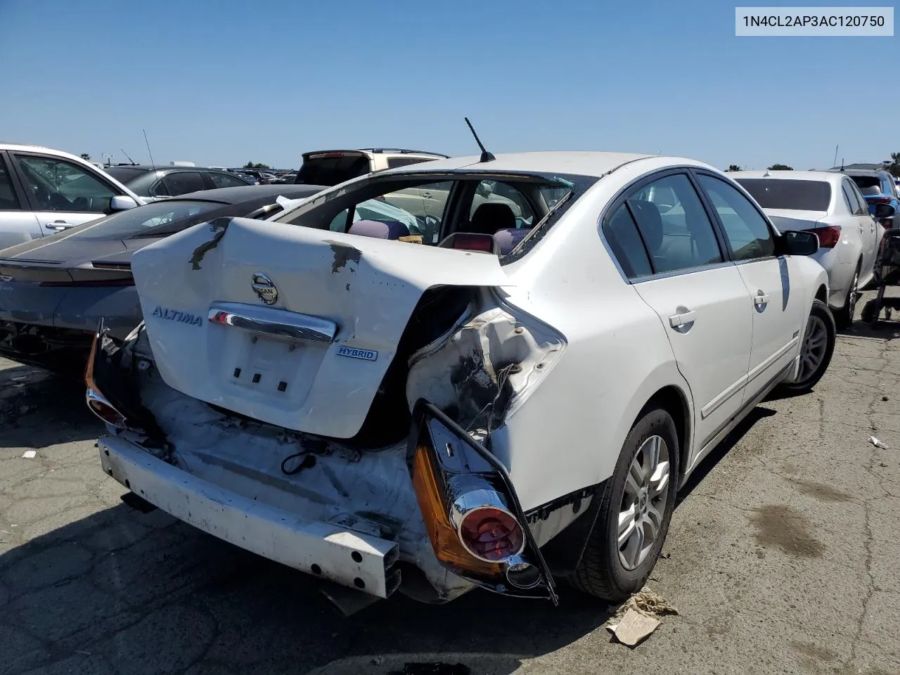 1N4CL2AP3AC120750 2010 Nissan Altima Hybrid