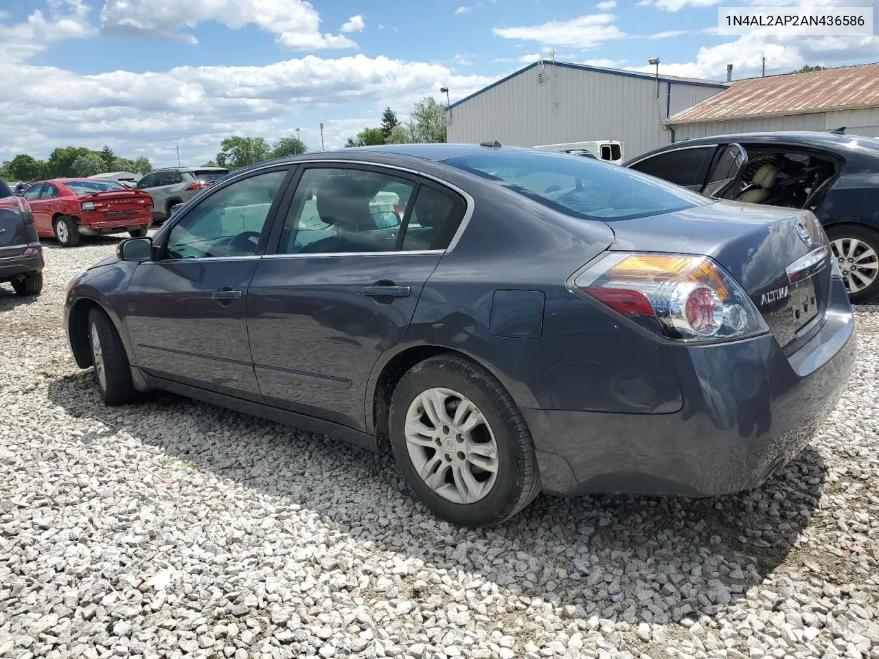 2010 Nissan Altima Base VIN: 1N4AL2AP2AN436586 Lot: 57737434