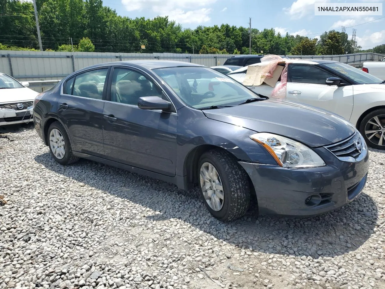 2010 Nissan Altima Base VIN: 1N4AL2APXAN550481 Lot: 57861004