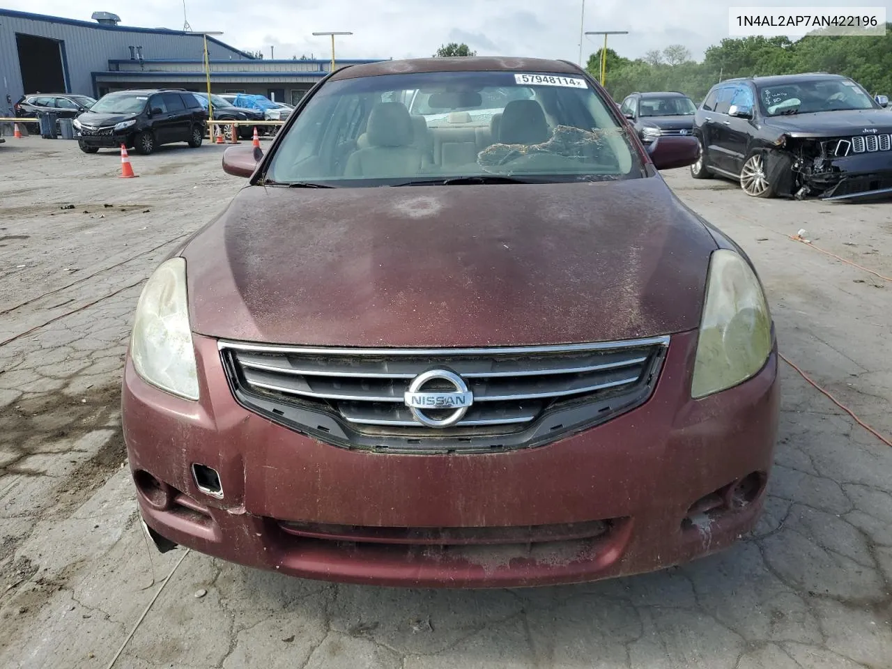 2010 Nissan Altima Base VIN: 1N4AL2AP7AN422196 Lot: 57948114