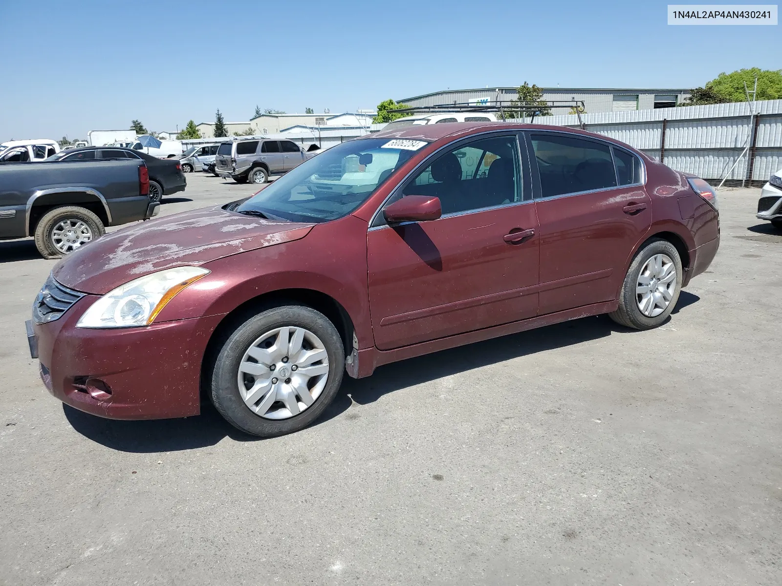 2010 Nissan Altima Base VIN: 1N4AL2AP4AN430241 Lot: 68062284