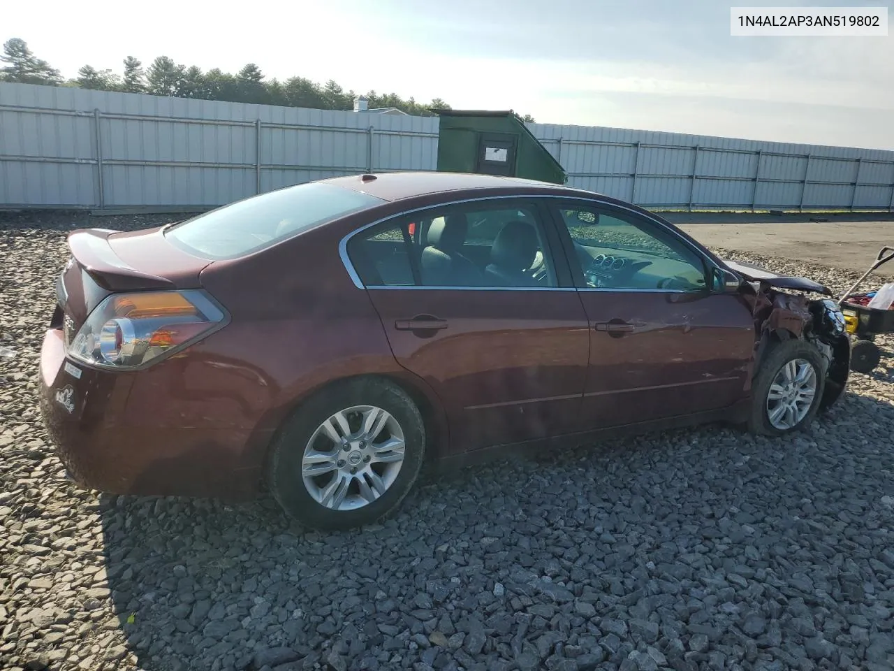 2010 Nissan Altima Base VIN: 1N4AL2AP3AN519802 Lot: 69171294