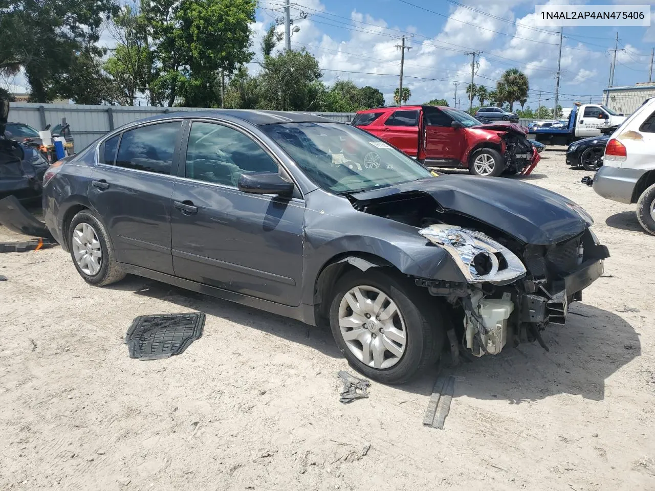 2010 Nissan Altima Base VIN: 1N4AL2AP4AN475406 Lot: 69309264