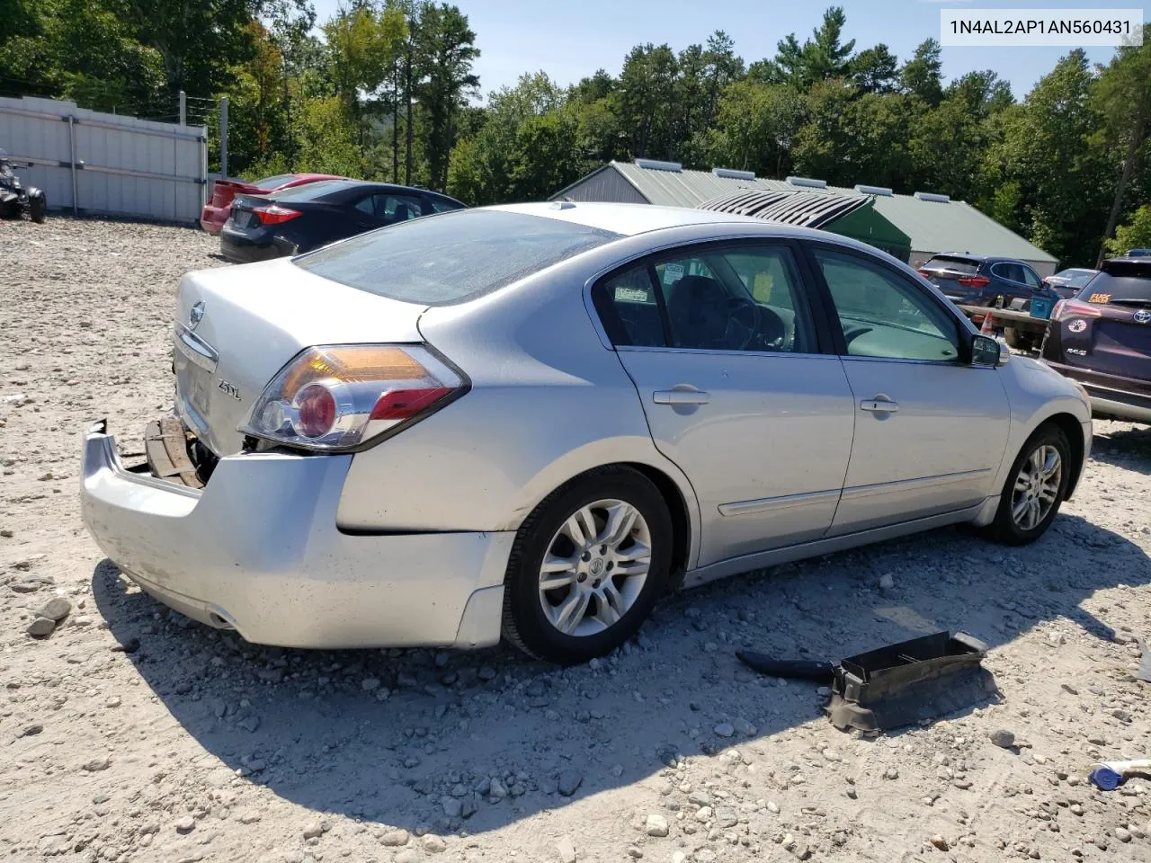 2010 Nissan Altima Base VIN: 1N4AL2AP1AN560431 Lot: 69910874