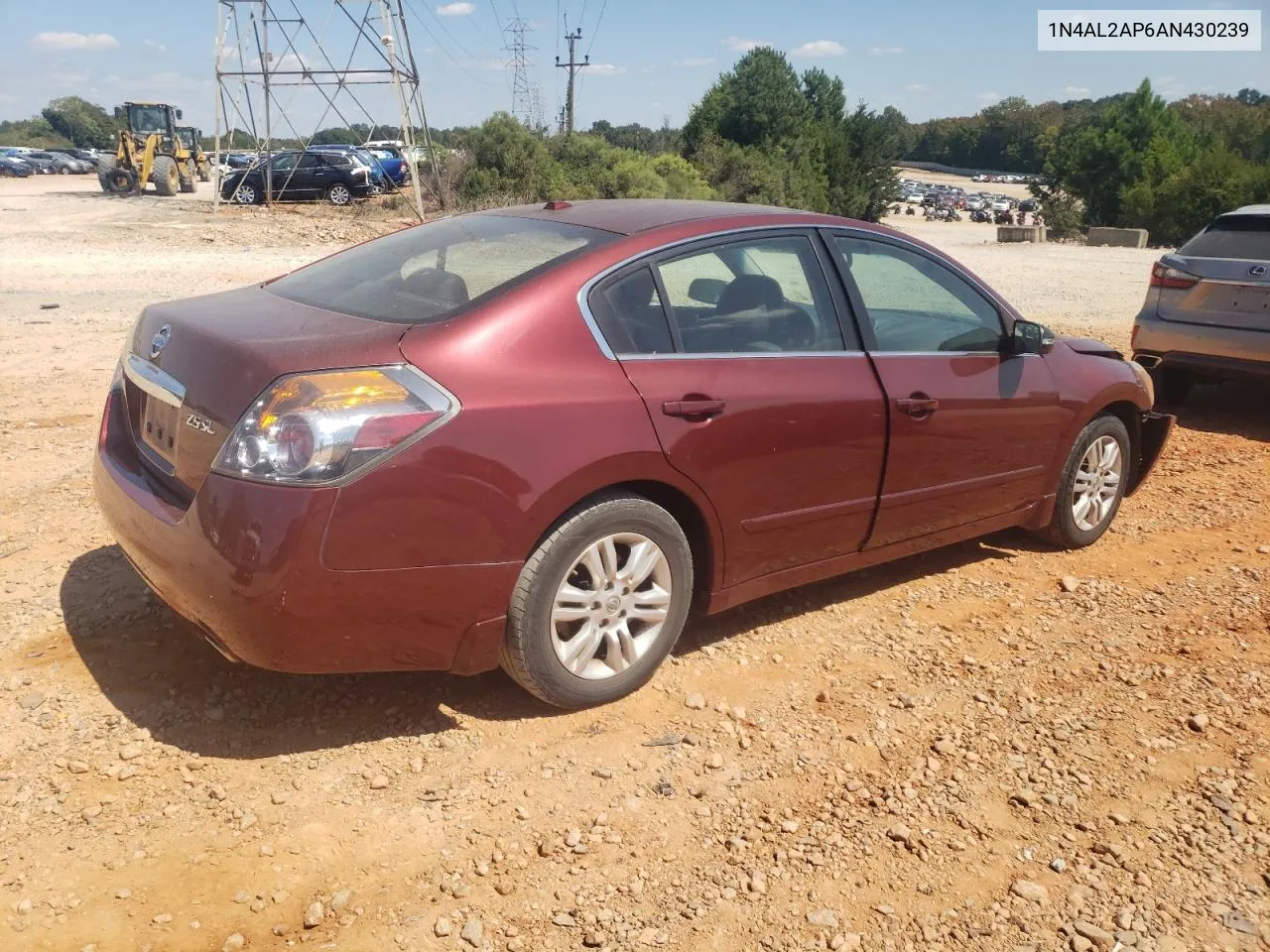 2010 Nissan Altima Base VIN: 1N4AL2AP6AN430239 Lot: 71232114